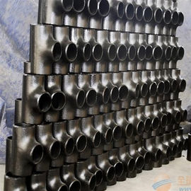 Seamless Pipe Fittings Cold Forming Semi Seamless Buttweld Carbon Steel Equal Tee Pipe Fittings