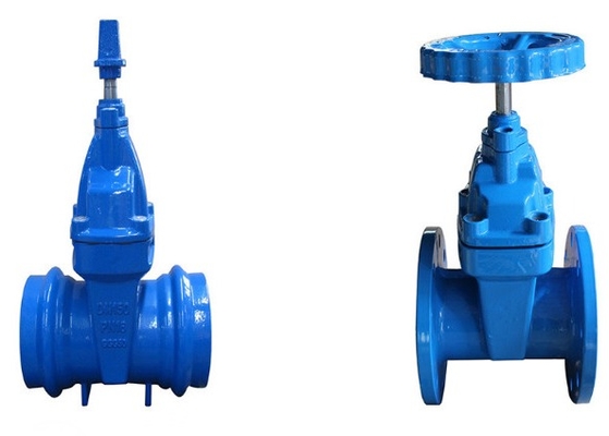 50mm Cast Iron Pn16 Dn100 Flanged Gate Valve Water Din 3352 F4 Resilient Seated